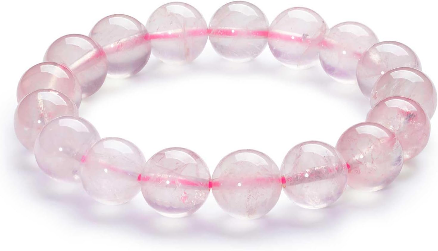Amethyst Bracelet - 10mm Premium Amethyst Crystal Healing Bracelet with Gift Box for Women and Men, Friendship Birthday Gifts for Women